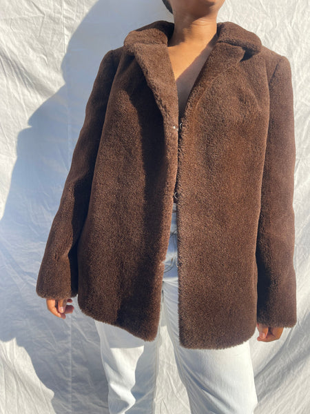 Genuine Lama Fur Jacket (S)