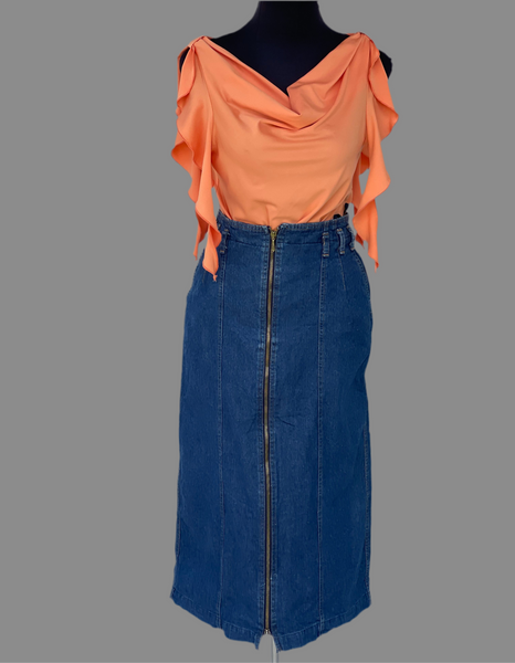 Denim Vintage Pant-Skirt (30)