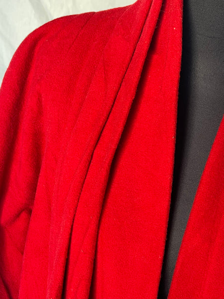 Red Pleated Open Coat (L-XL)