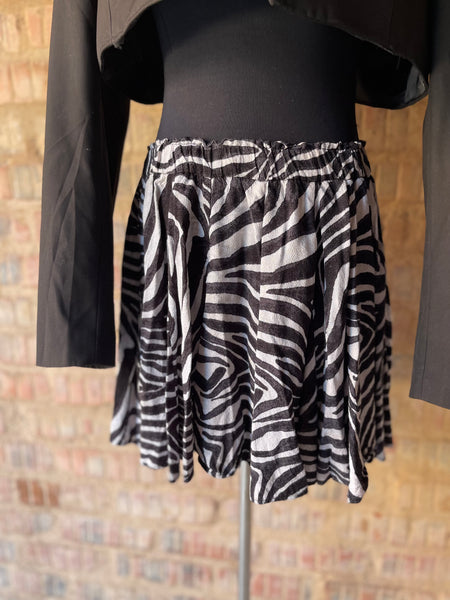 Zebra Print Mini Skirt (34)