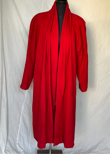 Red Pleated Open Coat (L-XL)