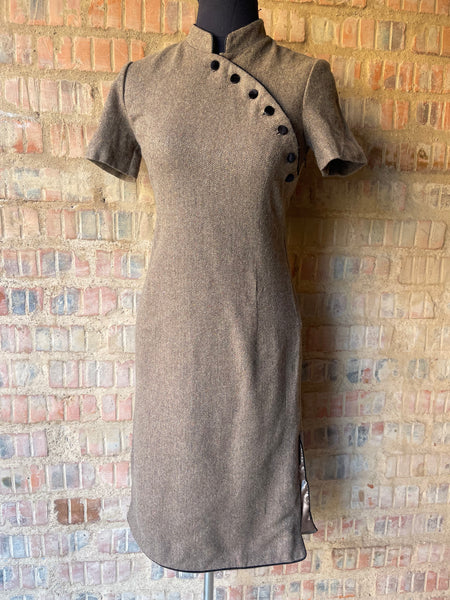 Satin Lined Qipao Dress (XS/30)