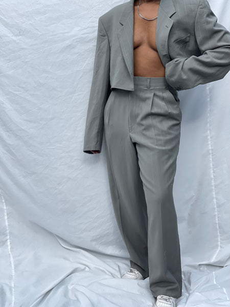 Cropped Striped Unisex Suit ( Women’s 34)
