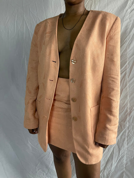 Peach Vintage Skirt Suit (32)