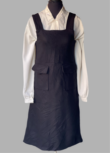 Black Pinafore Dress (S/32)