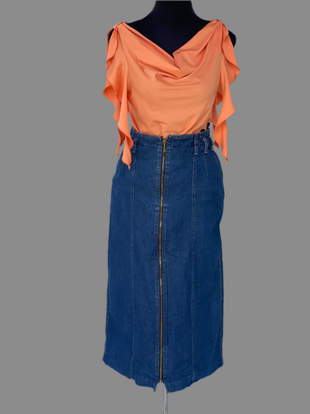 Denim Vintage Pant-Skirt (30)