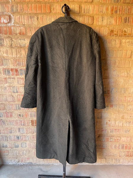 Olive Cashmere & Wool Men’s Coat (Refer to measurements) (women’s XL)