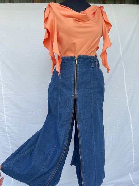 Denim Vintage Pant-Skirt (30)