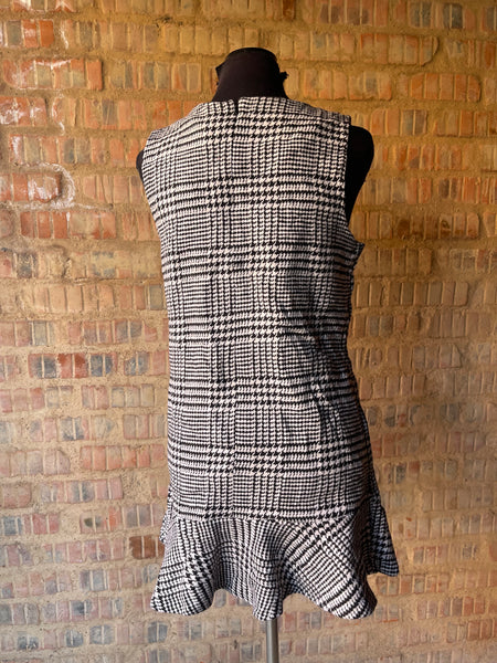 Checkered Mini Dress (XS/30) (not recommended if you are tall)