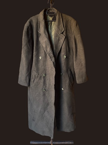 Olive Cashmere & Wool Men’s Coat (Refer to measurements) (women’s XL)