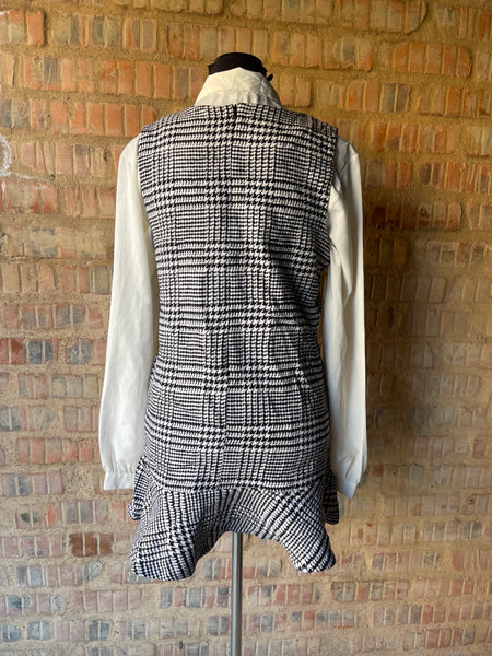 Checkered Mini Dress (XS/30) (not recommended if you are tall)