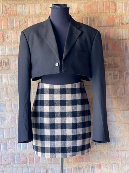 Checkered Mini Skirt (30)