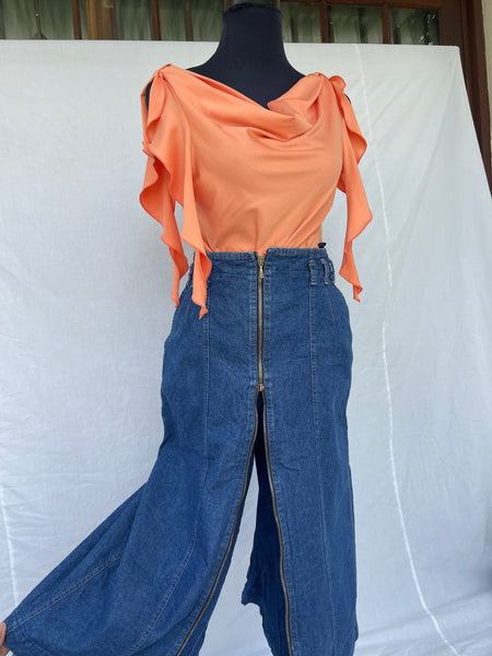 Denim Vintage Pant-Skirt (30)