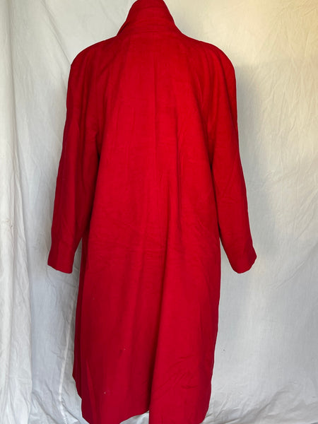Red Pleated Open Coat (L-XL)