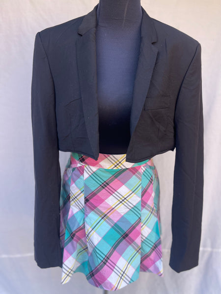 Black Cropped Blazer (L)