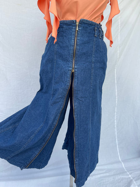 Denim Vintage Pant-Skirt (30)