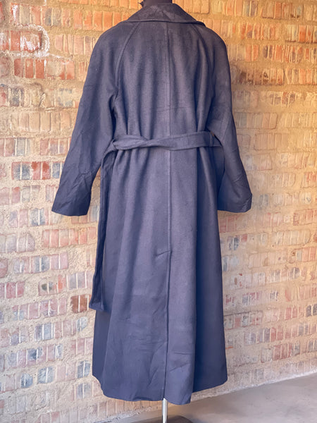 Cashmere & Wool Long-Length Coat (L)