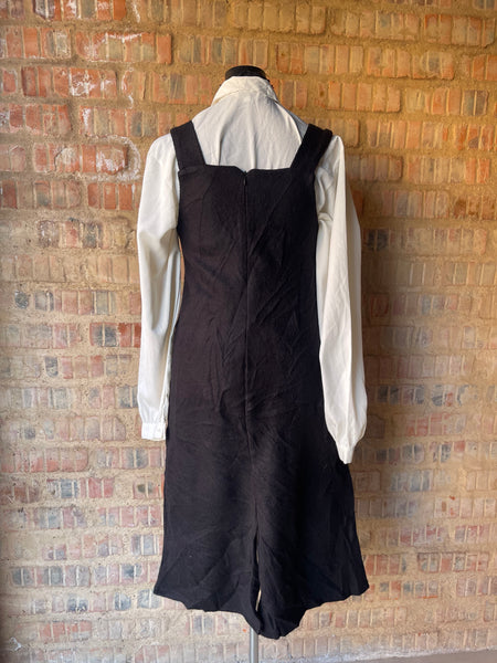 Black Pinafore Dress (S/32)