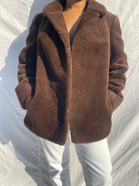 Genuine Lama Fur Jacket (S)