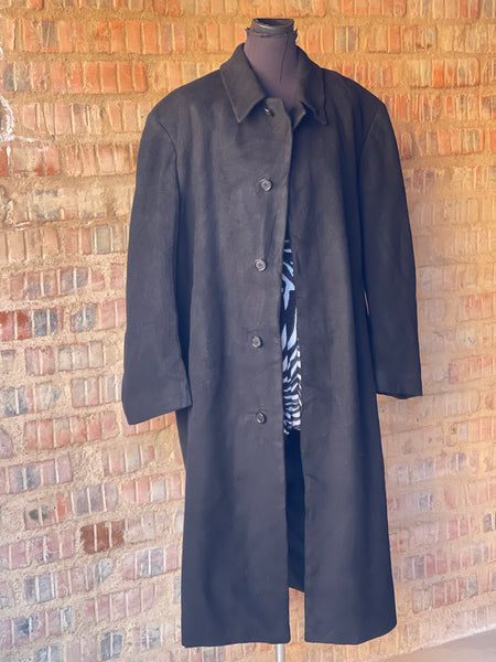 Black Ralph Lauren Men’s Coat (No size specified, please see measurements) (Women’s 42/ 3XL)