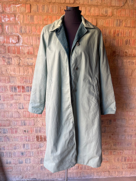 Mint Green Trench Coat (L)