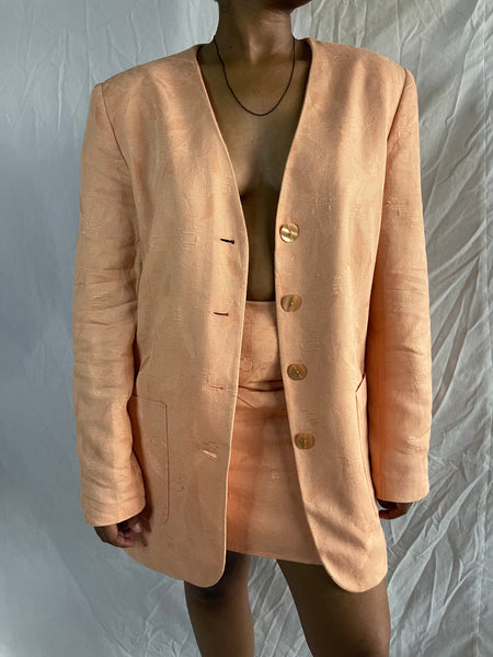 Peach Vintage Skirt Suit (32)