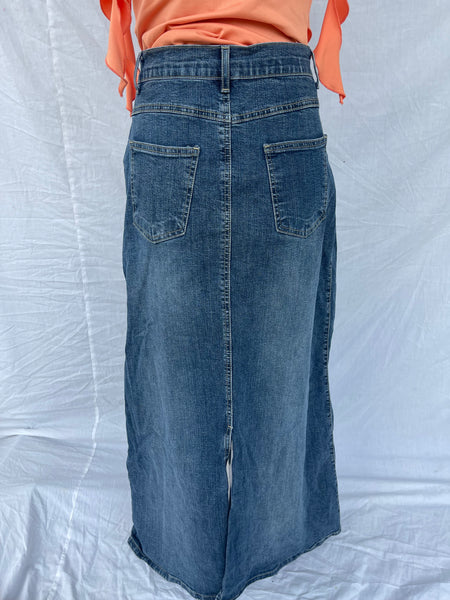 Denim Maxi Skirt (34)