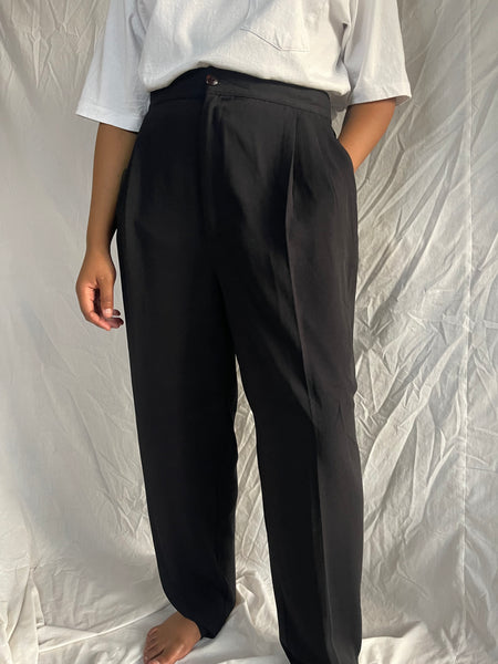 Black Pleated Pants (34)