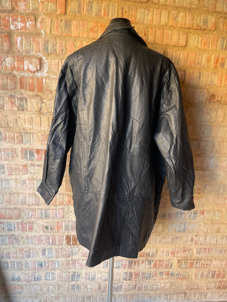 Retro Genuine Leather Jacket (3XL/42)