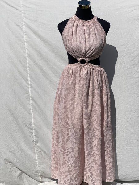 Baby Pink Maxi Dress (M)