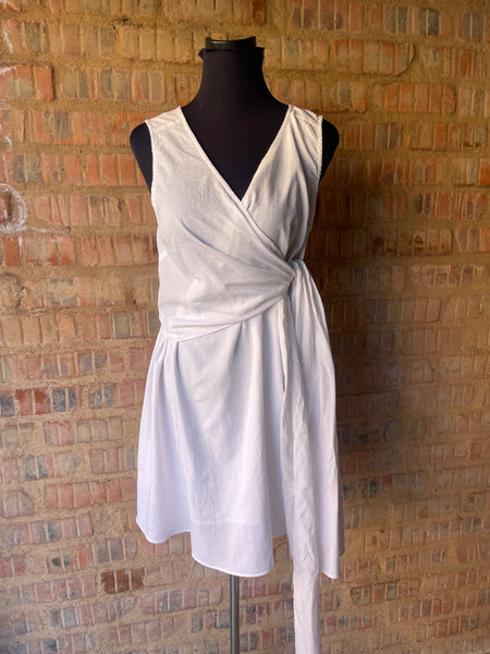 White Side-Tie Dress (L)