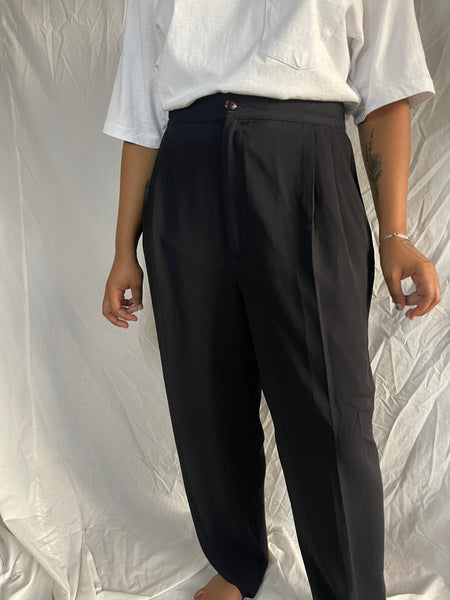 Black Pleated Pants (34)