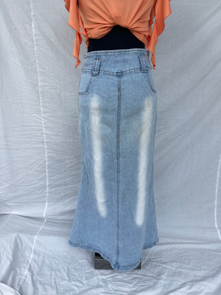 Denim Maxi Skirt (32-34)