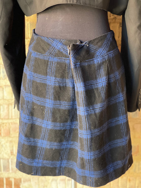 Checkered Mini Skirt (36)