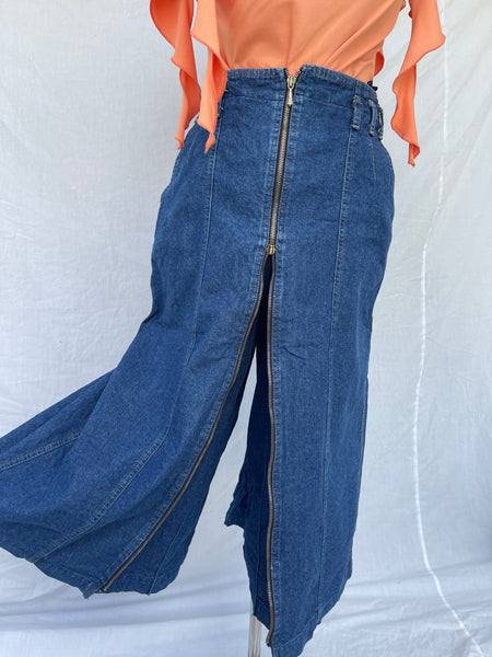 Denim Vintage Pant-Skirt (30)