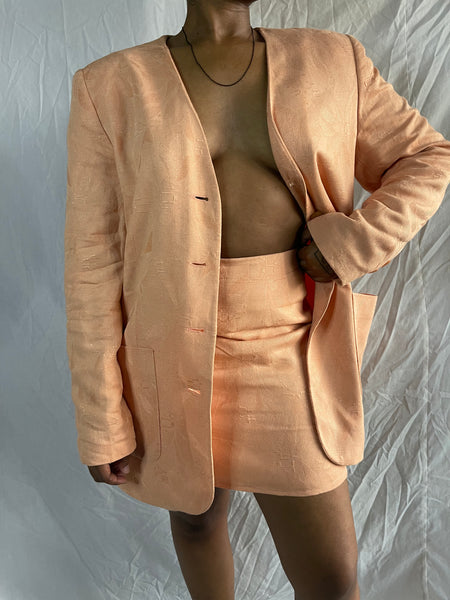 Peach Vintage Skirt Suit (32)