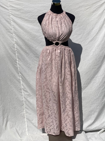 Baby Pink Maxi Dress (M)