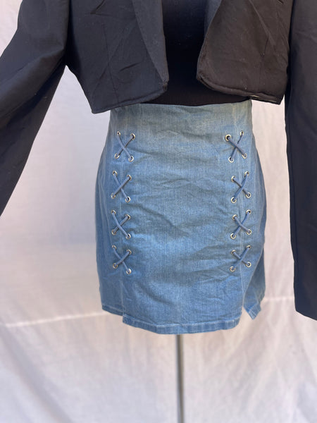 Denim Mini Skirt (30)