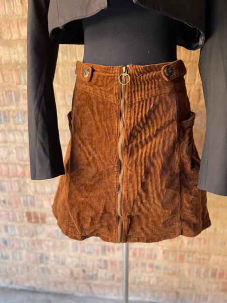 Corduroy Mini Skirt (42)