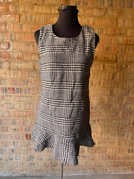 Checkered Mini Dress (XS/30) (not recommended if you are tall)