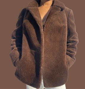 Genuine Lama Fur Jacket (S)