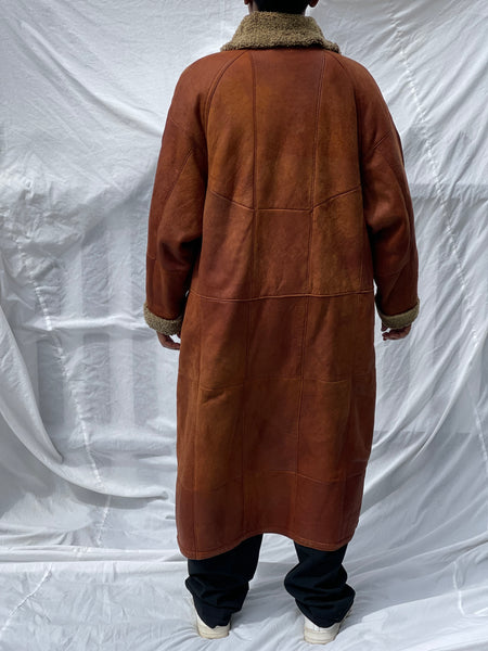 Genuine German Leather Trench Coat (XL/38)