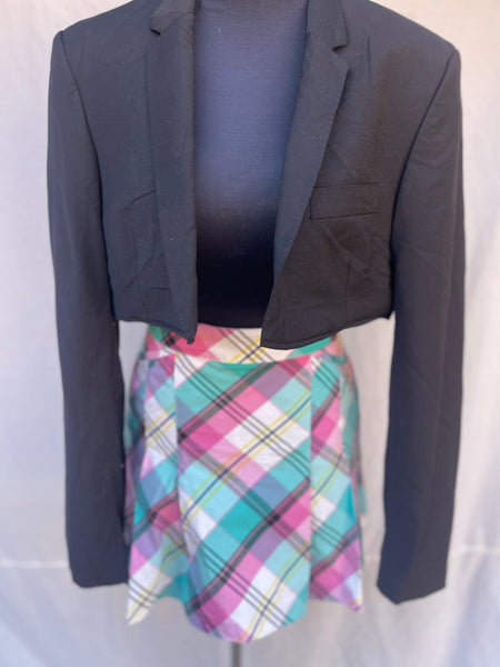 Black Cropped Blazer (L)