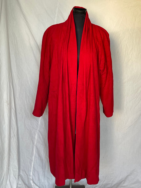 Red Pleated Open Coat (L-XL)