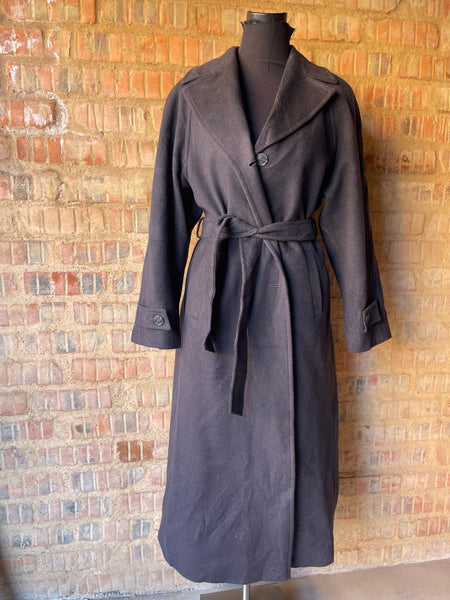 Cashmere & Wool Long-Length Coat (L)