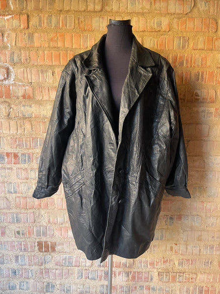 Retro Genuine Leather Jacket (3XL/42)