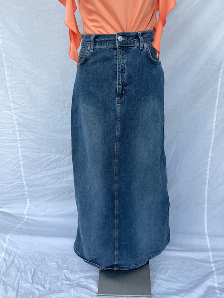 Denim Maxi Skirt (34)