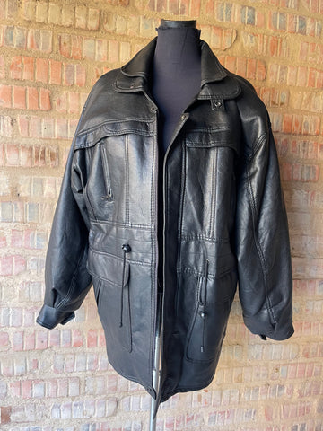 Chunky Leather Jacket (40)