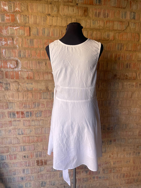 White Side-Tie Dress (L)