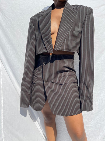 Chocolate Striped Reworked Suit (32)